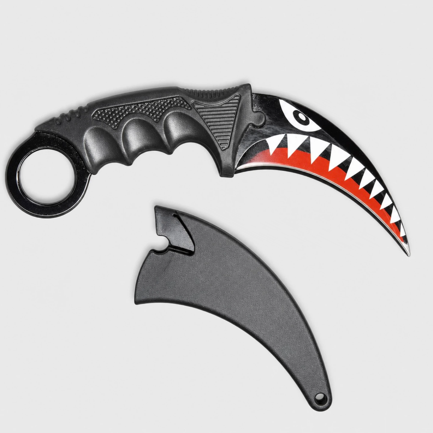 Karambit Knife with Shark Teeth Design