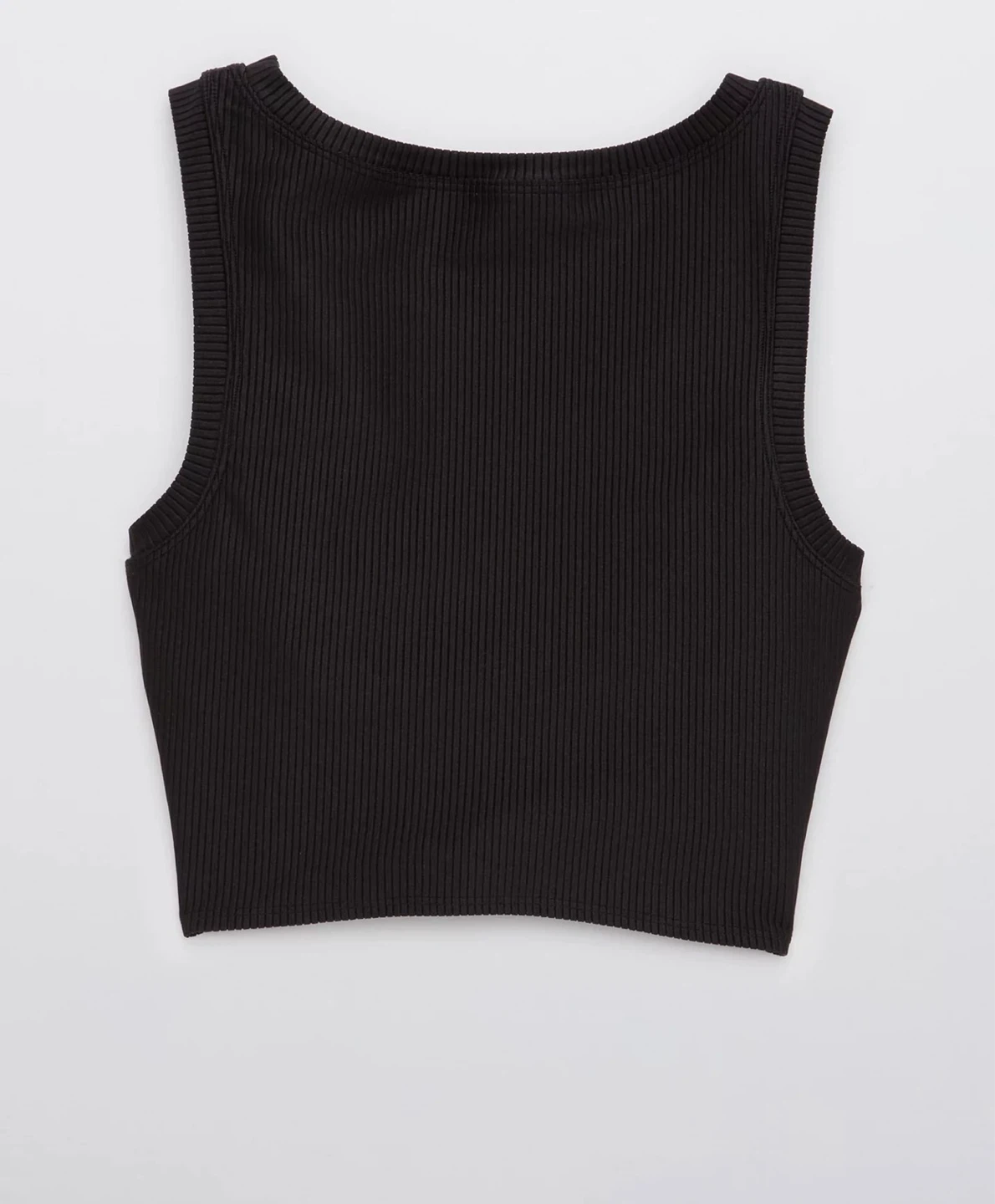 Aerie OFFLINE Ribbed Twist Tank Top & Shorts - Black - photo 3