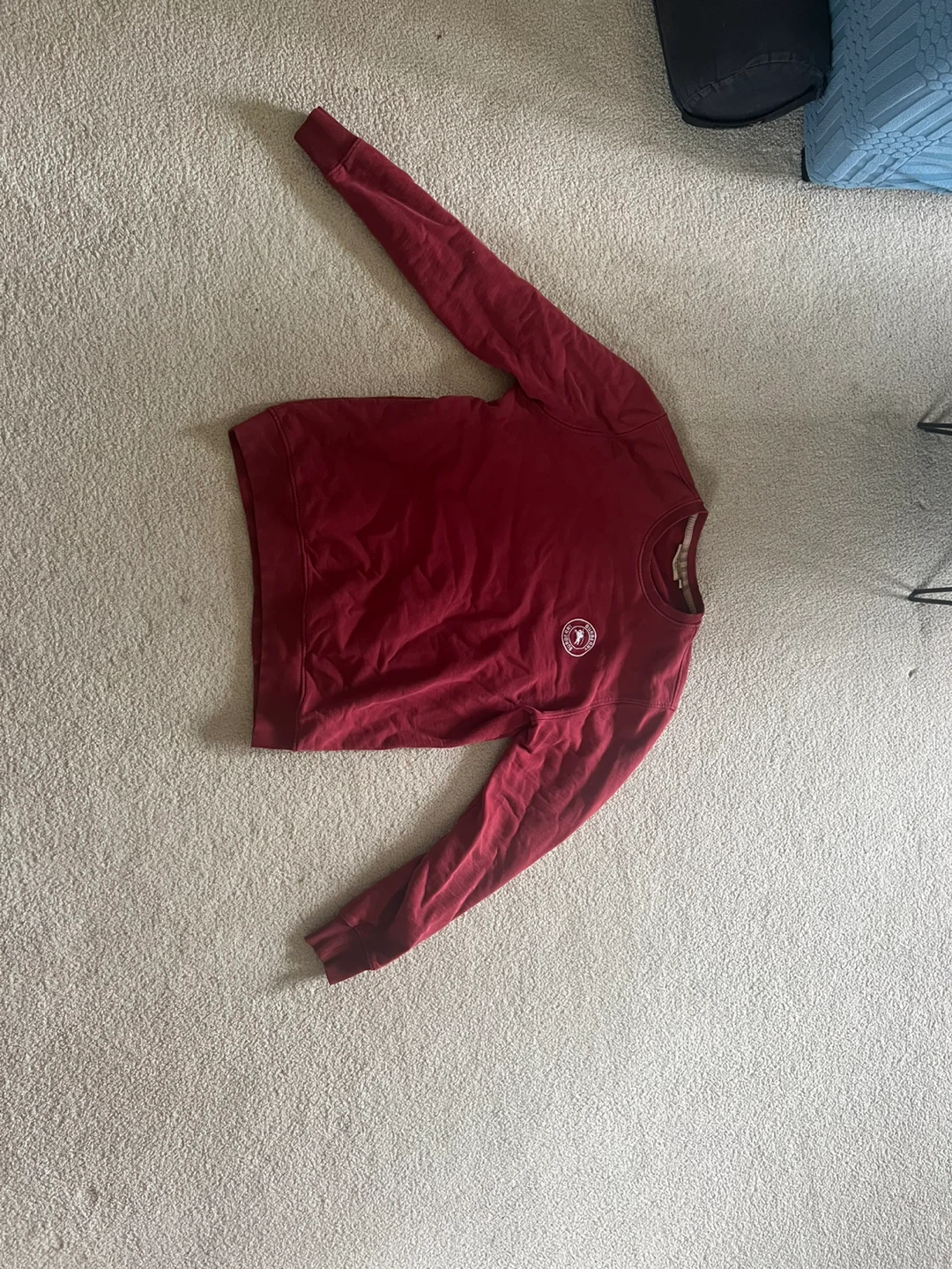 Burberry London England Red Crewneck Sweatshirt