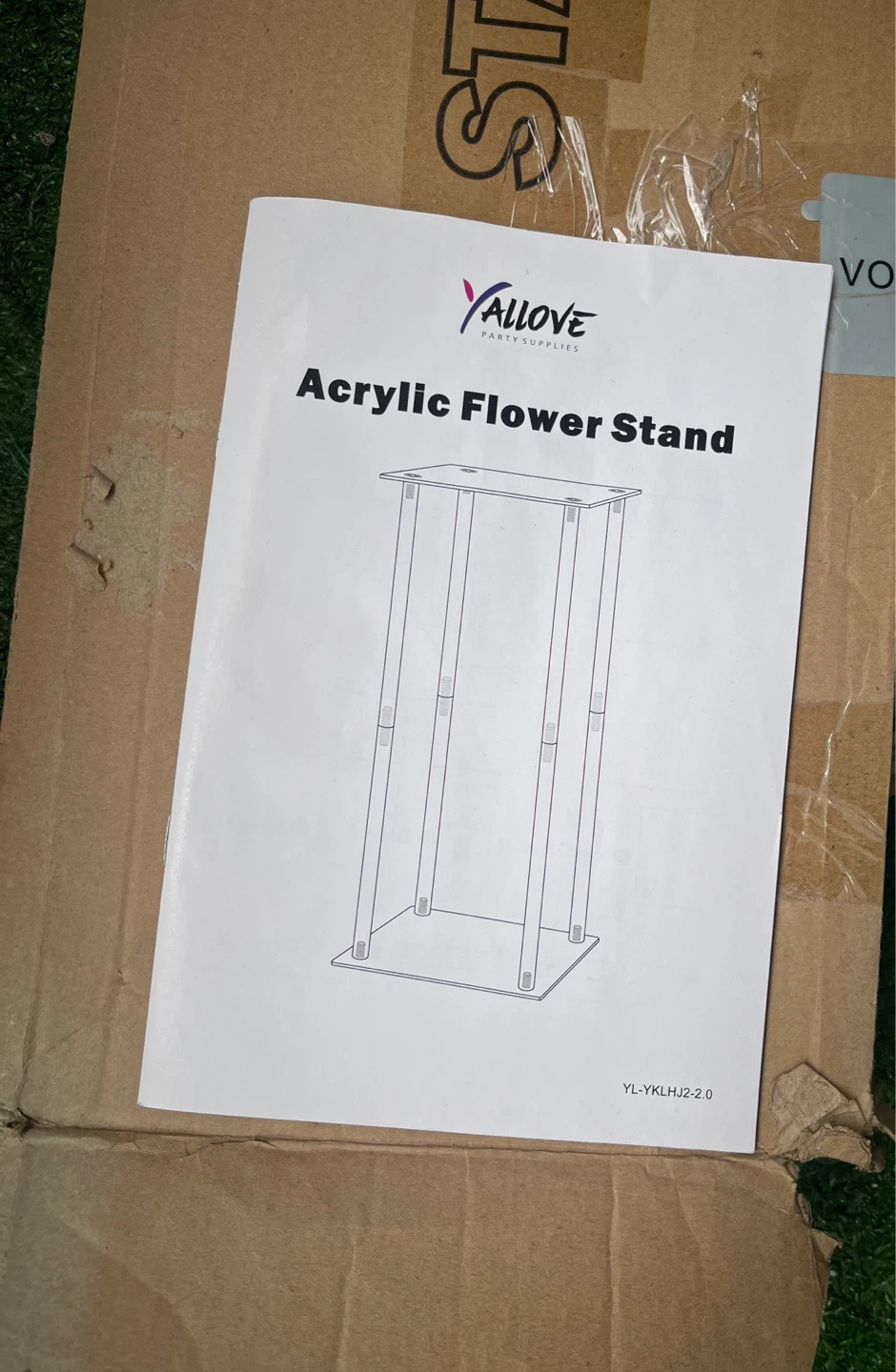 YALLOVE Acrylic Flower Stand - photo 2