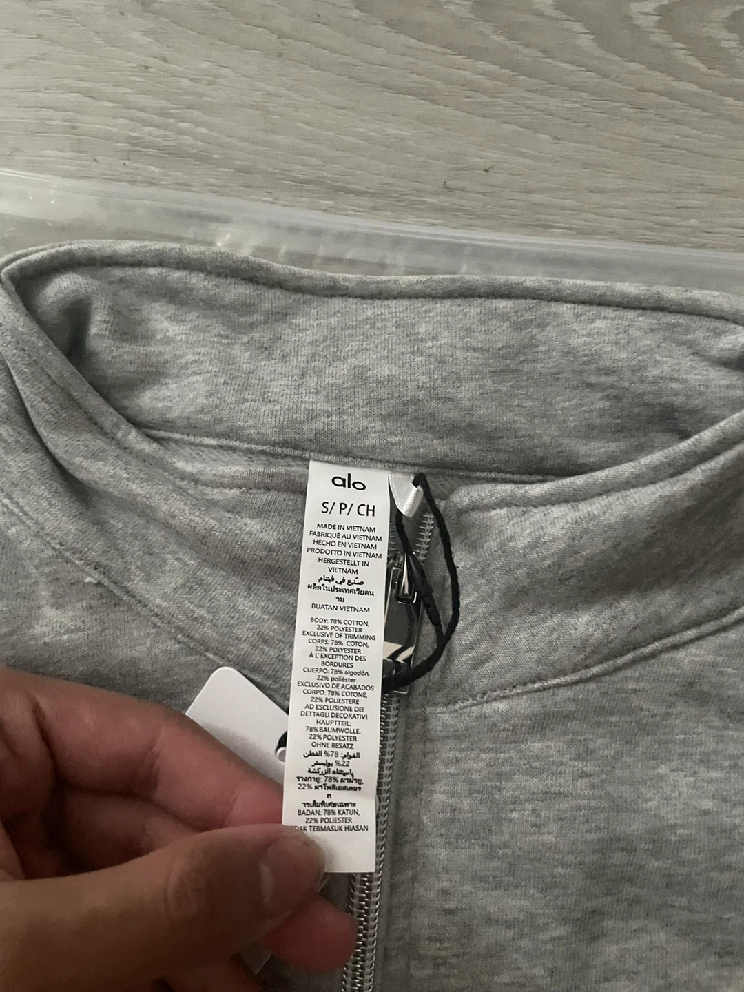Alo Quarterzip Grey Small - photo 2