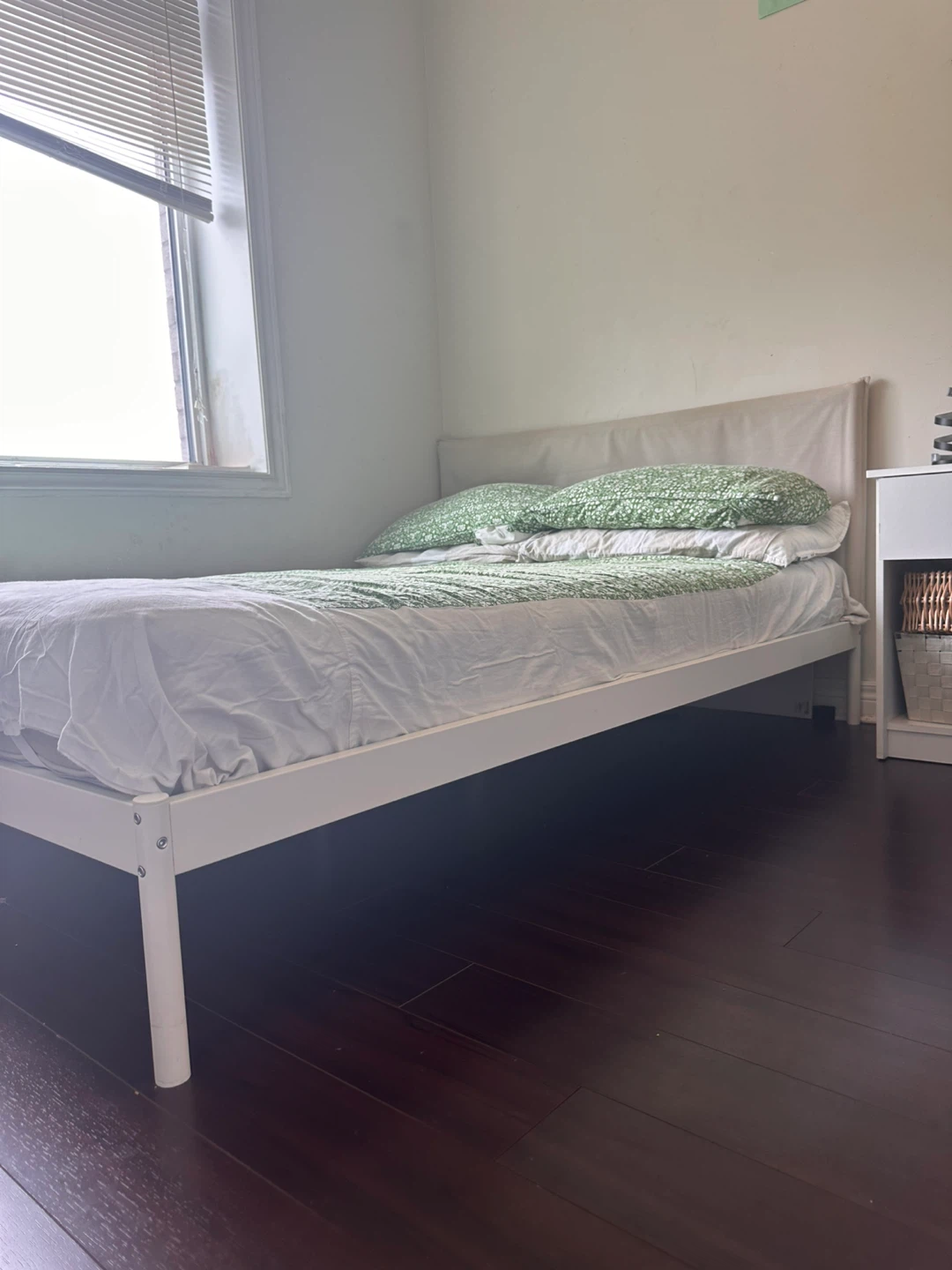 IKEA Bed Frame (Full/Double, White) & IKEA Spring Mattress - photo 2