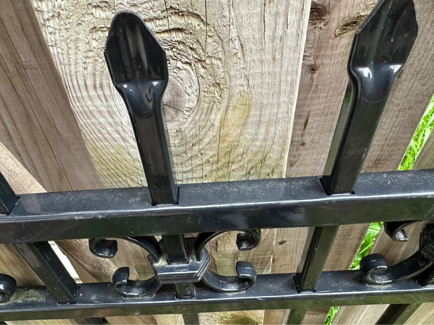 Black Metal Garden Fence Sections - photo 5