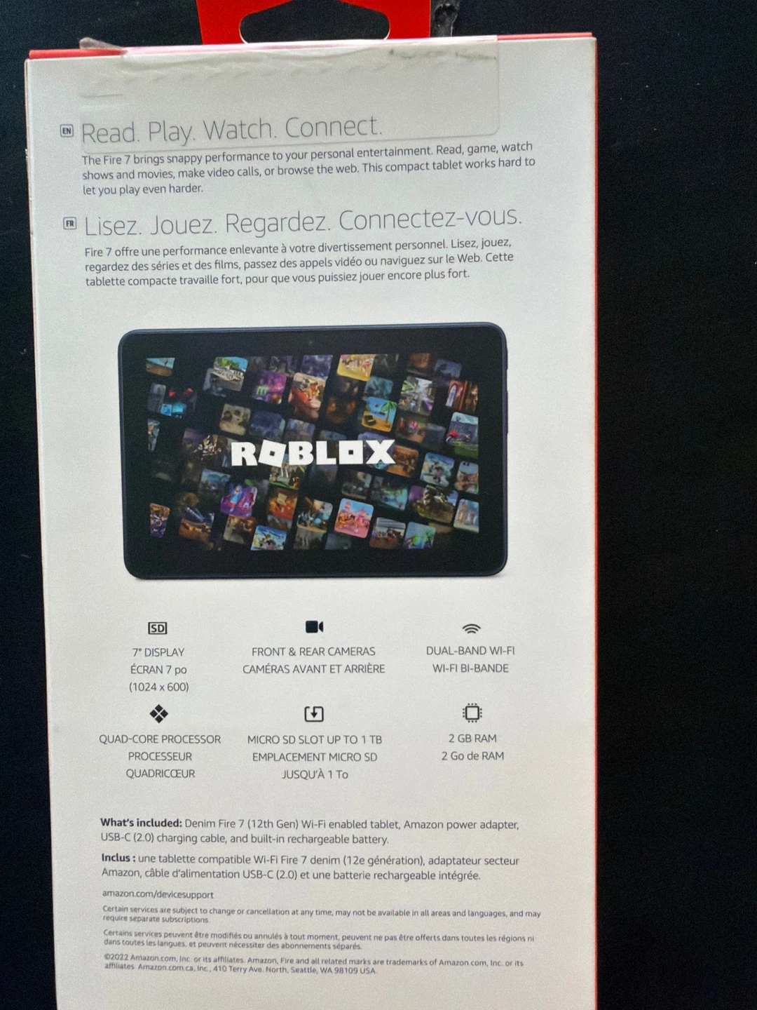 Brand New Amazon Fire 7 Tablet - 16GB Denim Blue (Sealed) - photo 2