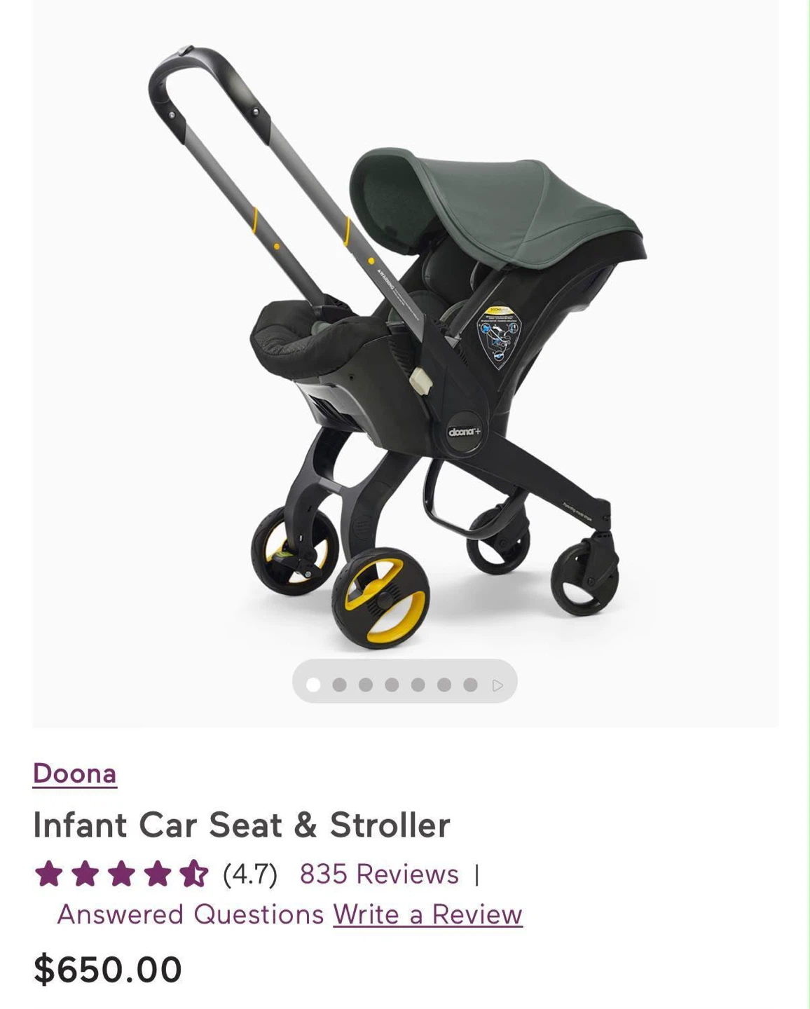 Doona Infant Car Seat & Stroller - photo 2