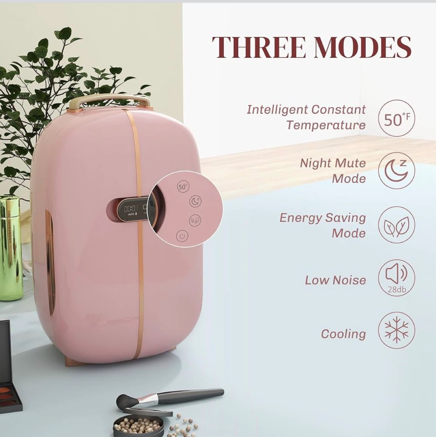 Pink Mini Makeup Fridge - photo 5