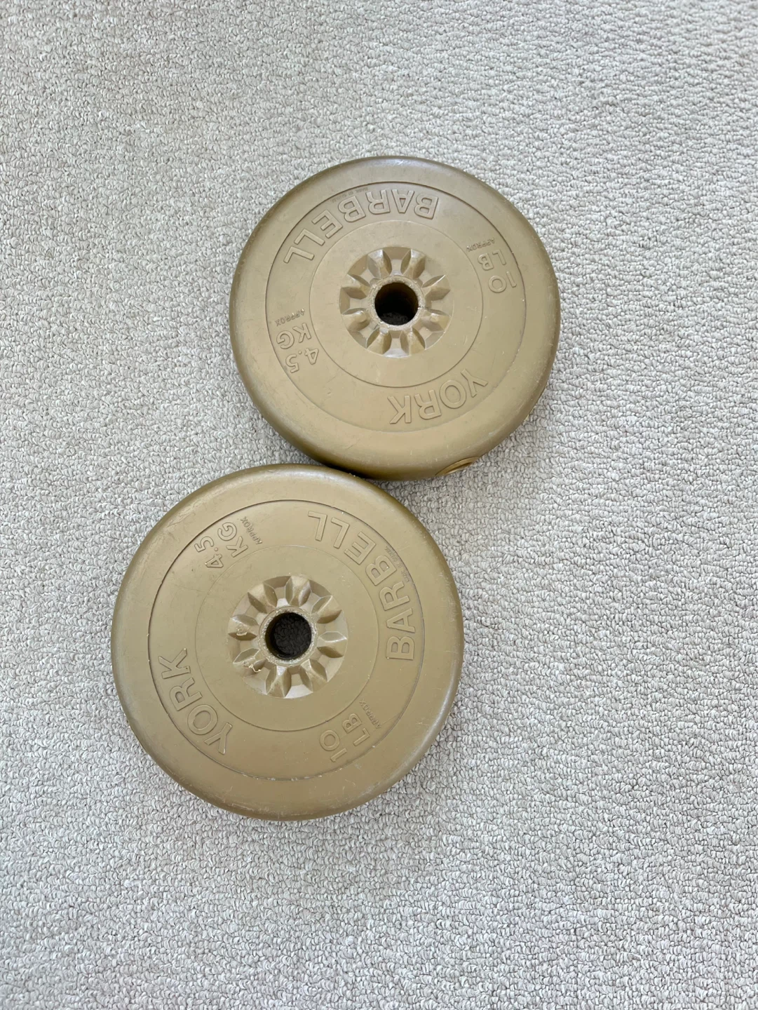 York Barbell Weight Plates (2x 10lb)