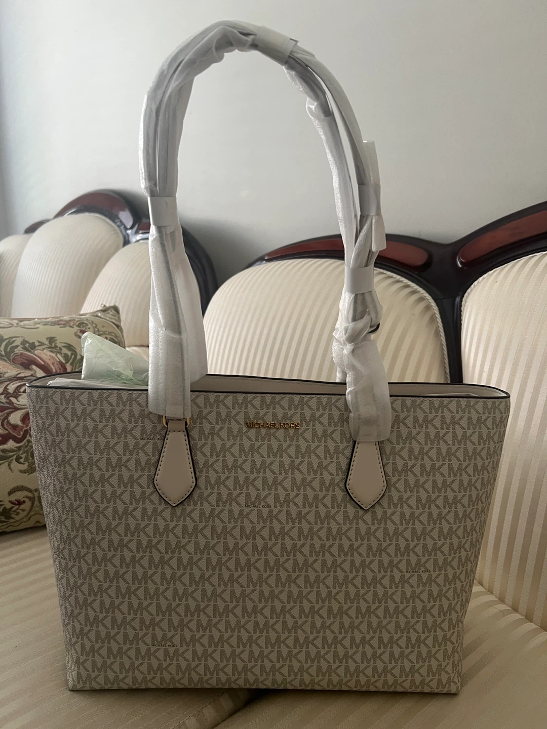 Michael Kors Tote Bag - White/Beige