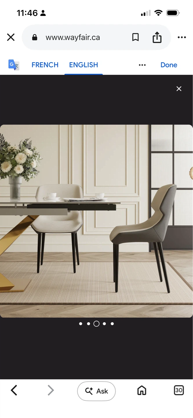 New Modern upholstered faux leather dining chairs $69 each - photo 3