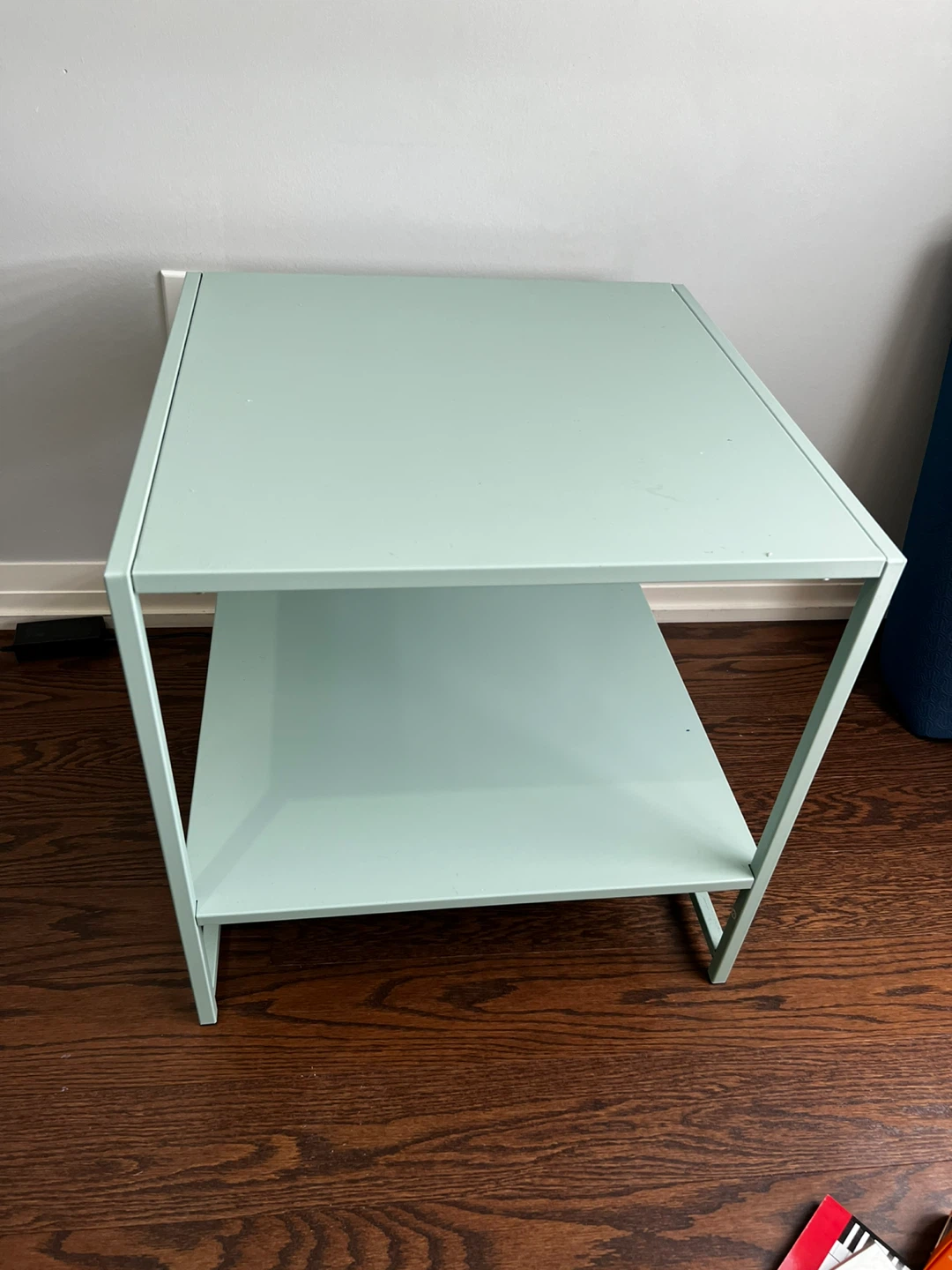 Mint green Two-Tiered Side Table
