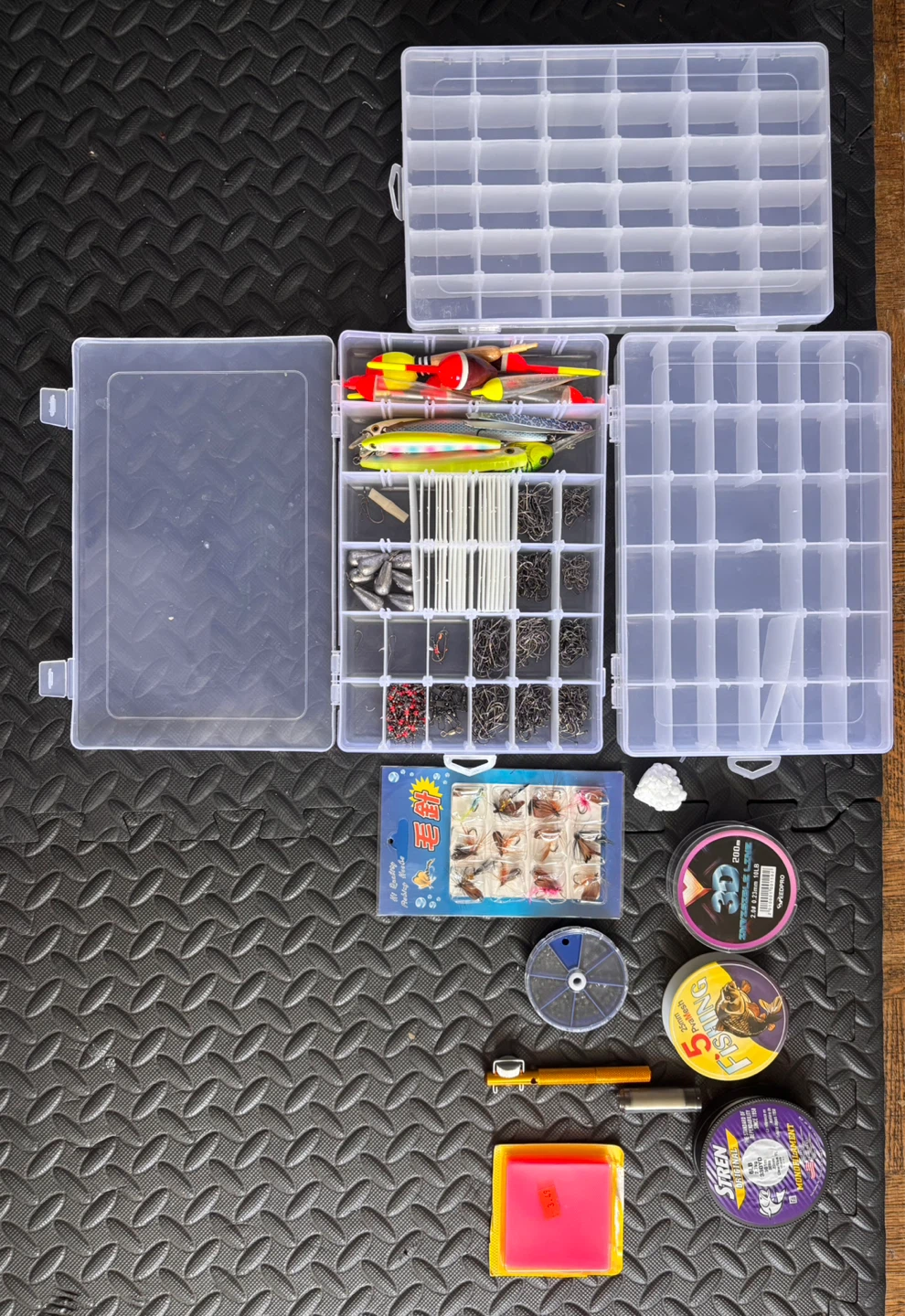 Fishing Lure and Tackle Box Set