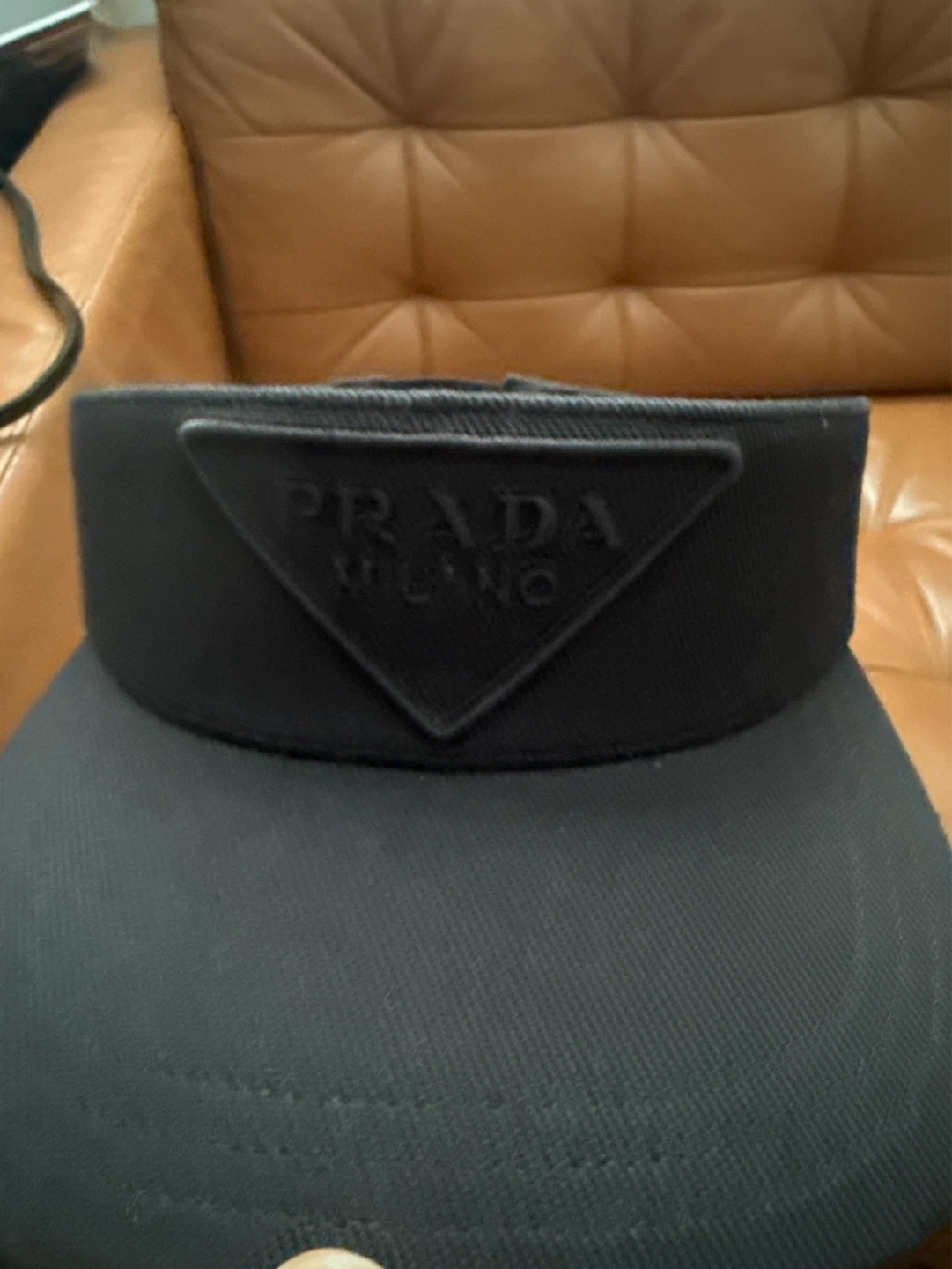 Prada Black Visor Hat - photo 3