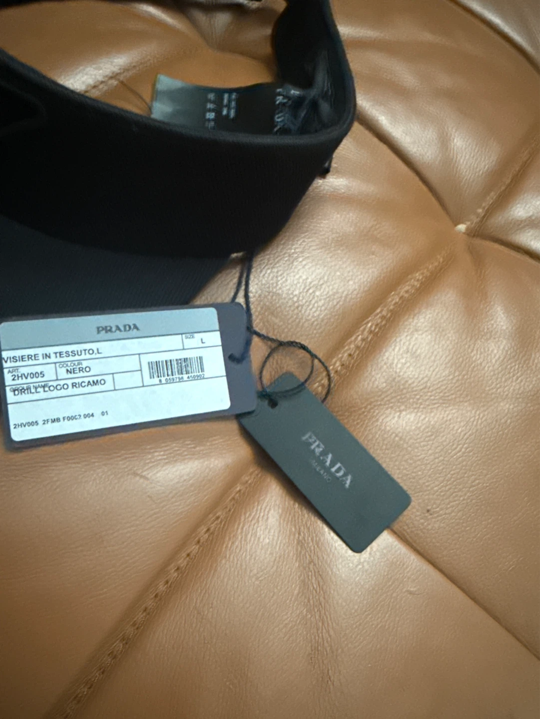 Prada Black Visor Hat - photo 2