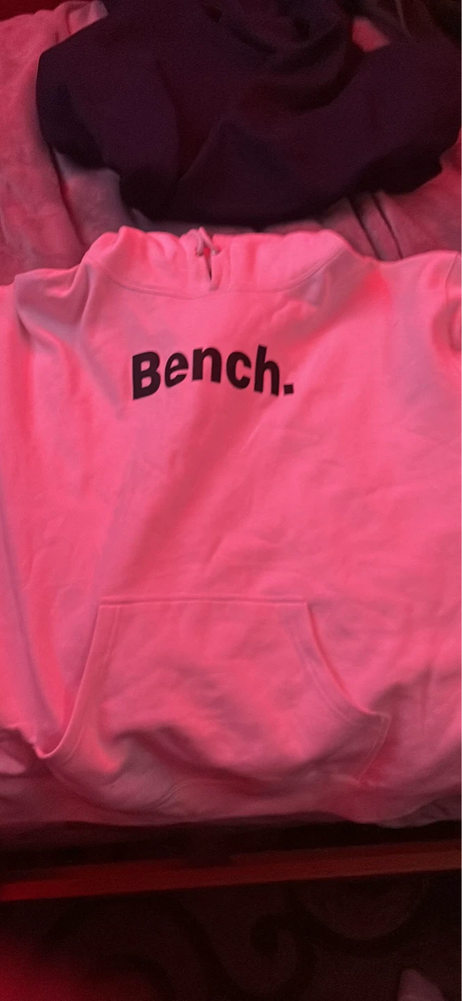 Bench. White Hoodie