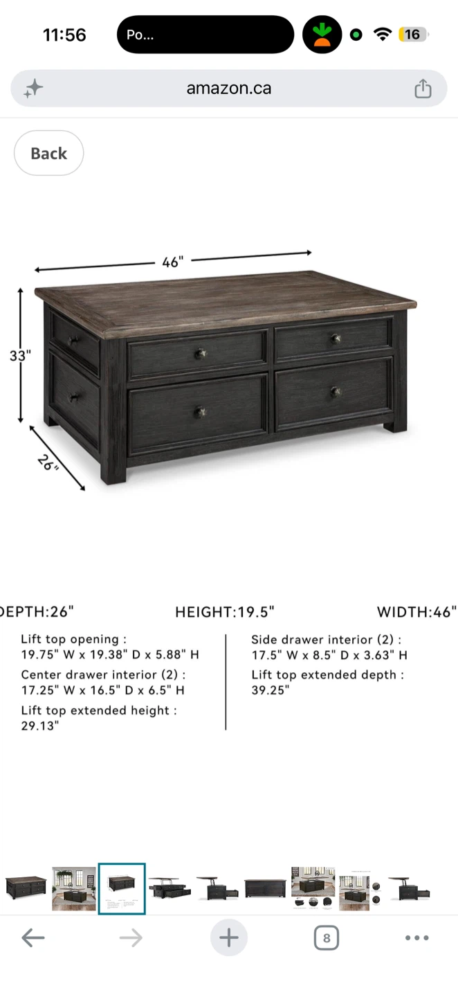 Ashley Furniture Lift-Top Coffee Table - photo 5