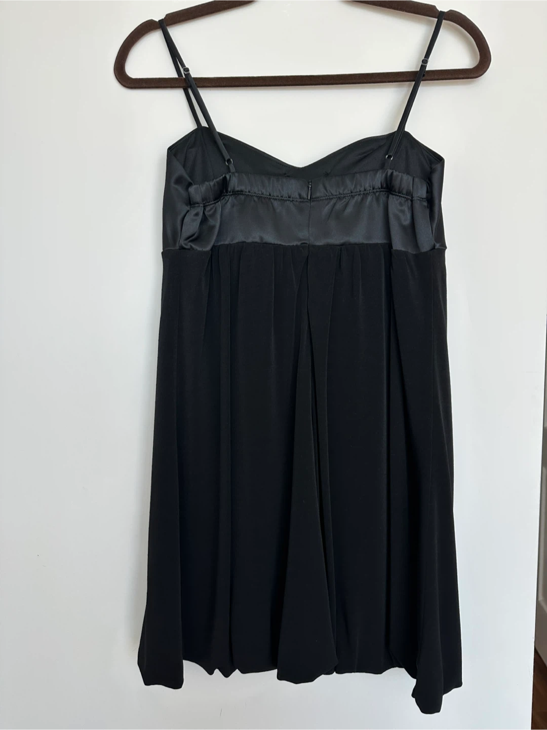 Black mini party dress with bow size S - photo 2