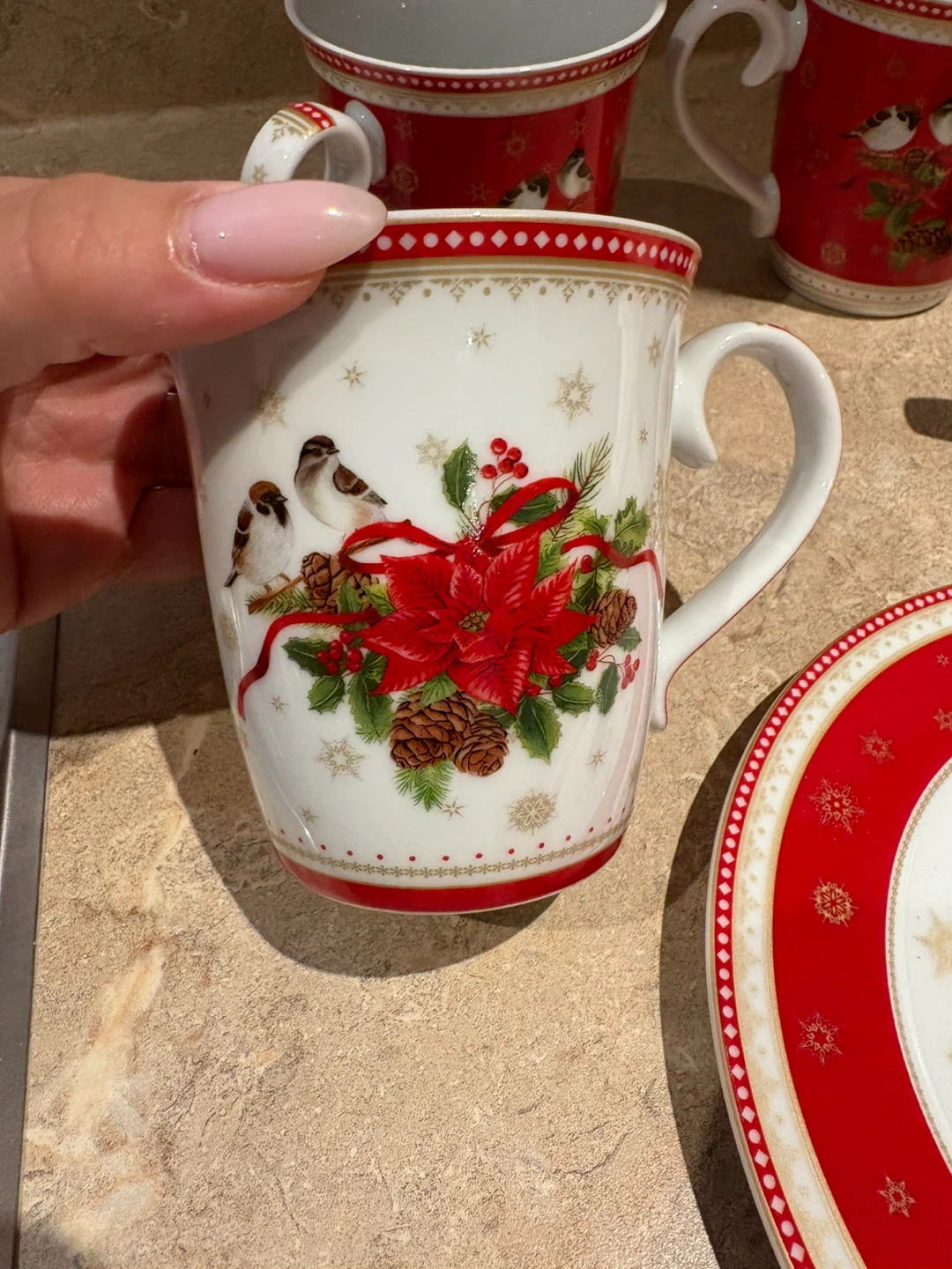 Easy Life Design Christmas Mugs and Saucer Set - photo 2