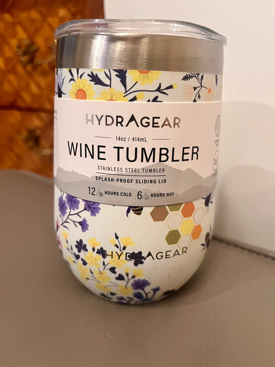 HydraGear Wine Tumbler 14oz Stainless Steel