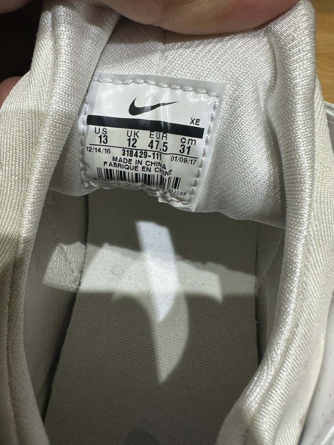 Nike Air Huarache White Sneakers - photo 3
