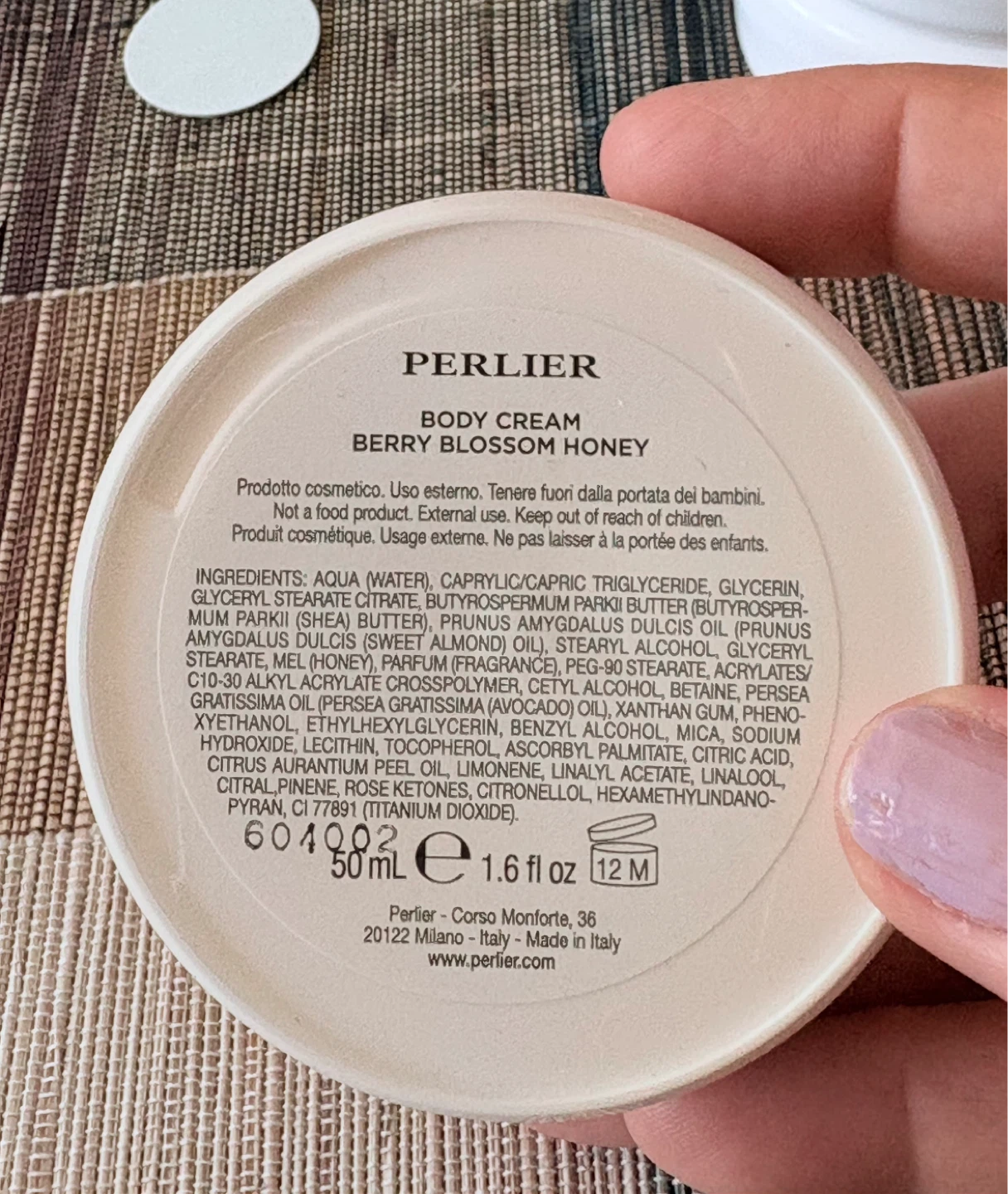 Perlier Berry Blossom Honey Body Cream 1.6 fl oz - photo 2