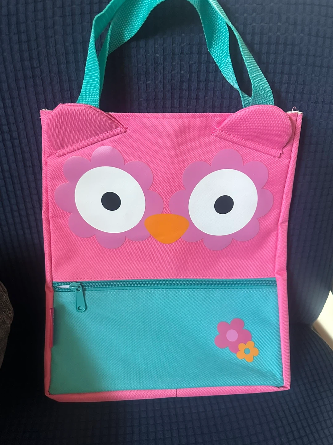 Kids Pink Owl Book Bag