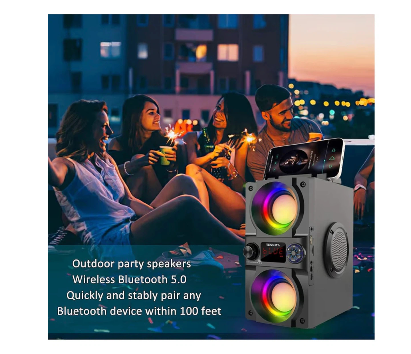 TENMIYA Portable Wireless Bluetooth Speaker - photo 4