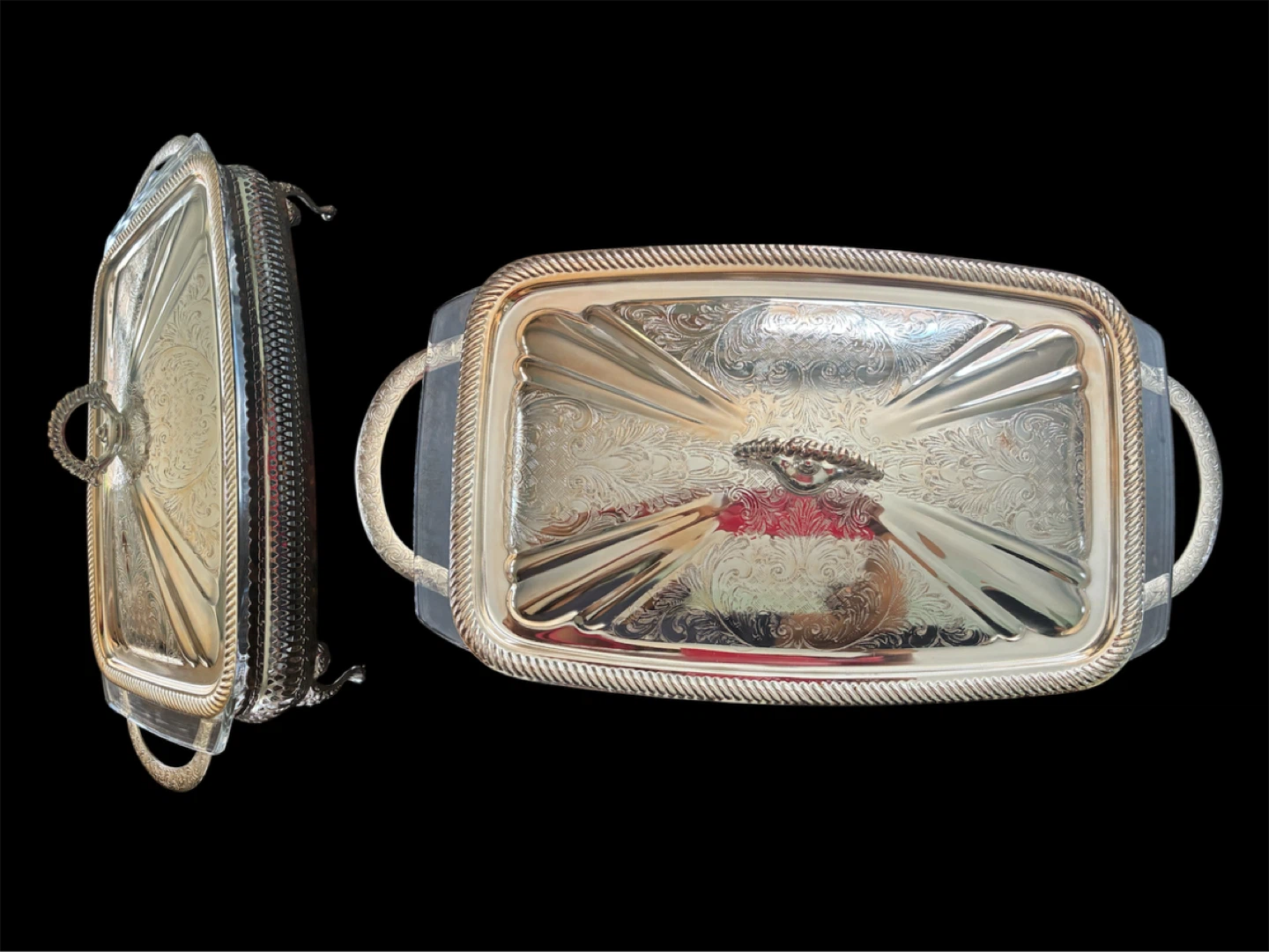 Silver Plated Serving Dish with Lid