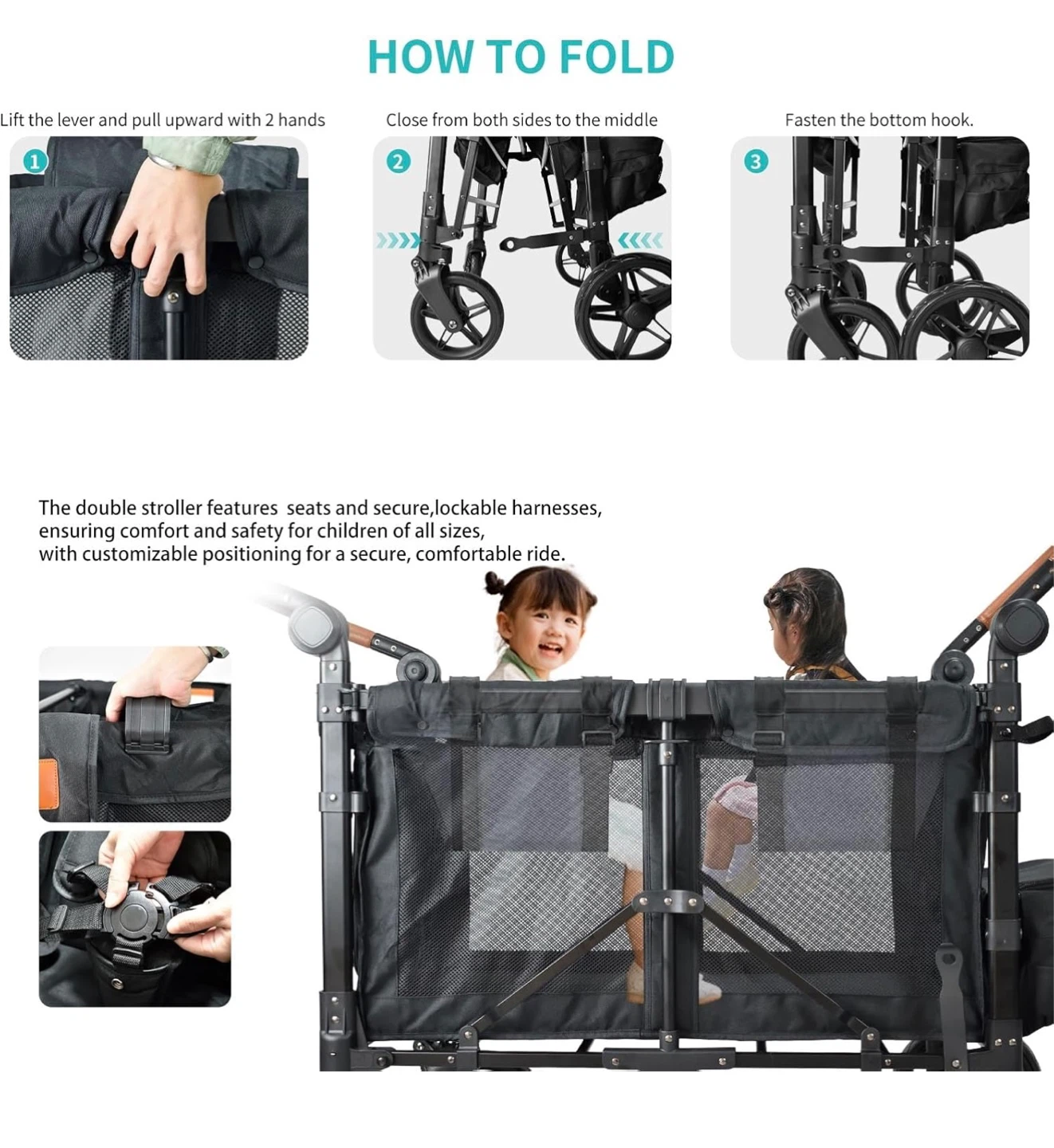 Bandovinci Spacious Stroller Wagon for 4 Kids - photo 2
