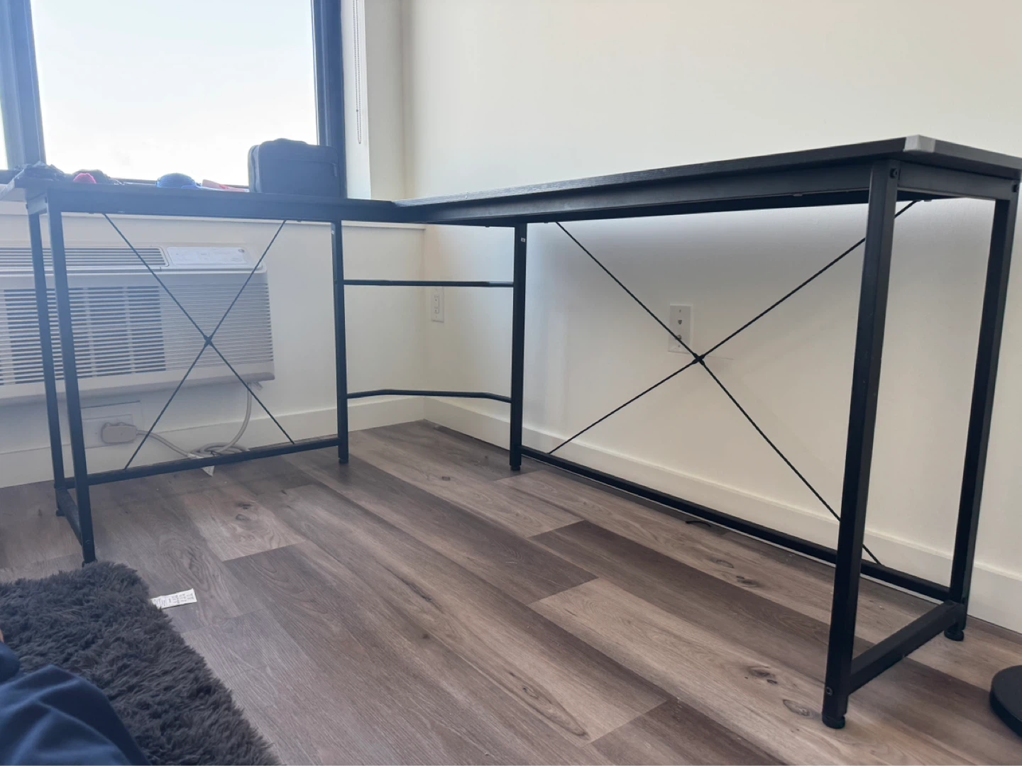 Black L-Shaped Desk - photo 2