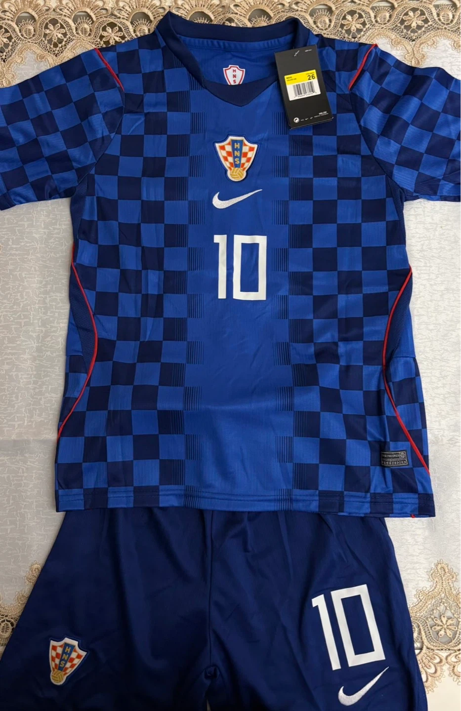 Nike Croatia Soccer Jersey Away Kit Modric #10