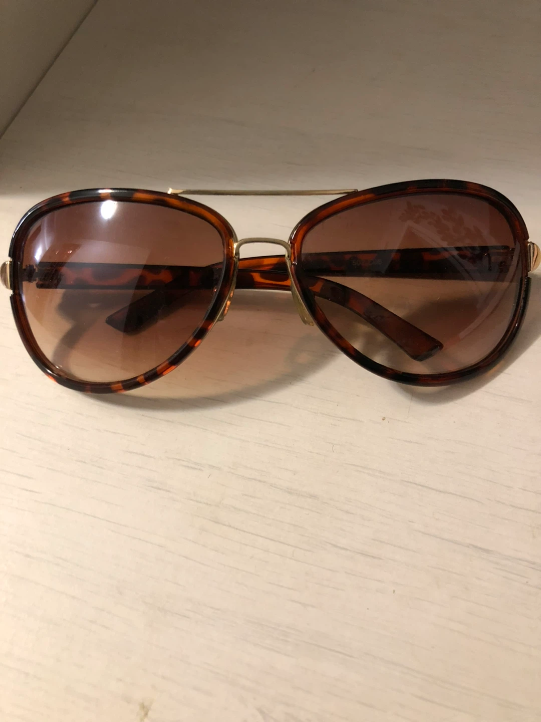 Tortoiseshell Aviator Sunglasses