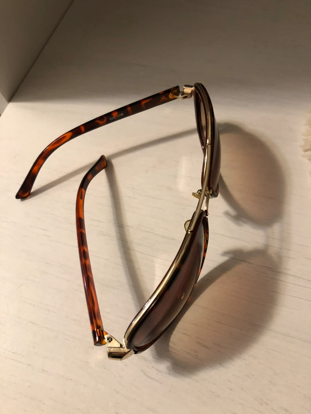 Tortoiseshell Aviator Sunglasses - photo 4
