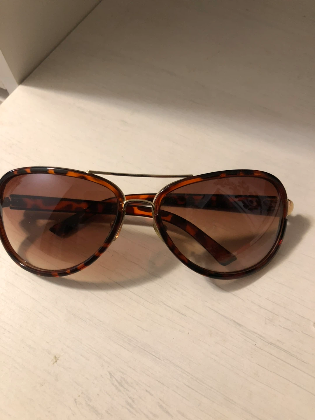 Tortoiseshell Aviator Sunglasses - photo 3