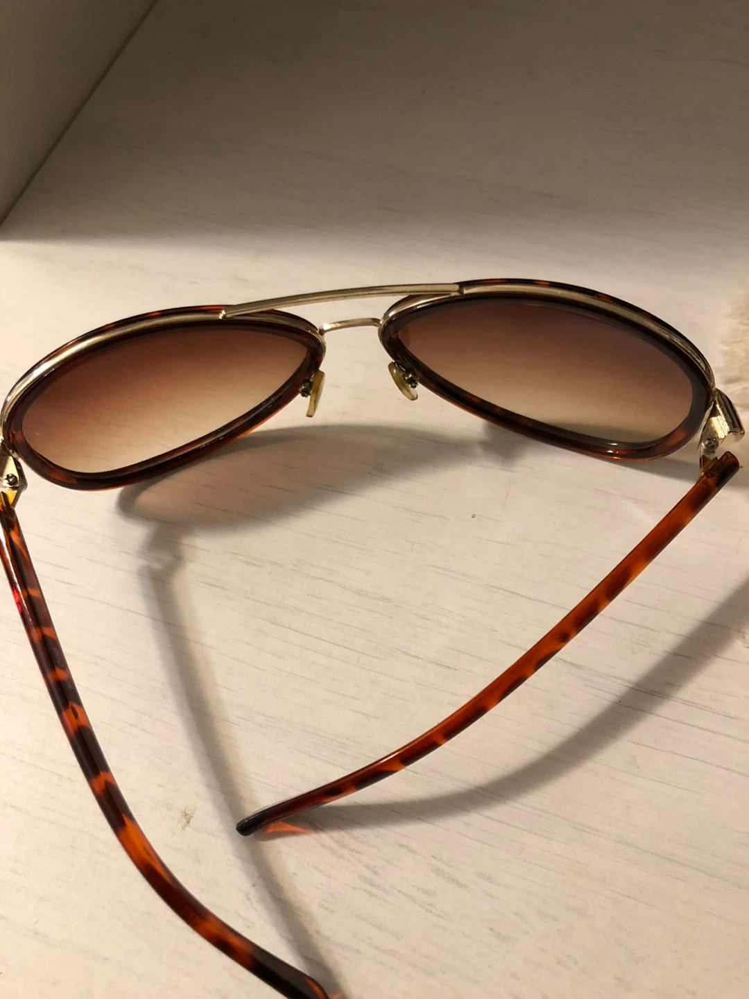Tortoiseshell Aviator Sunglasses - photo 2