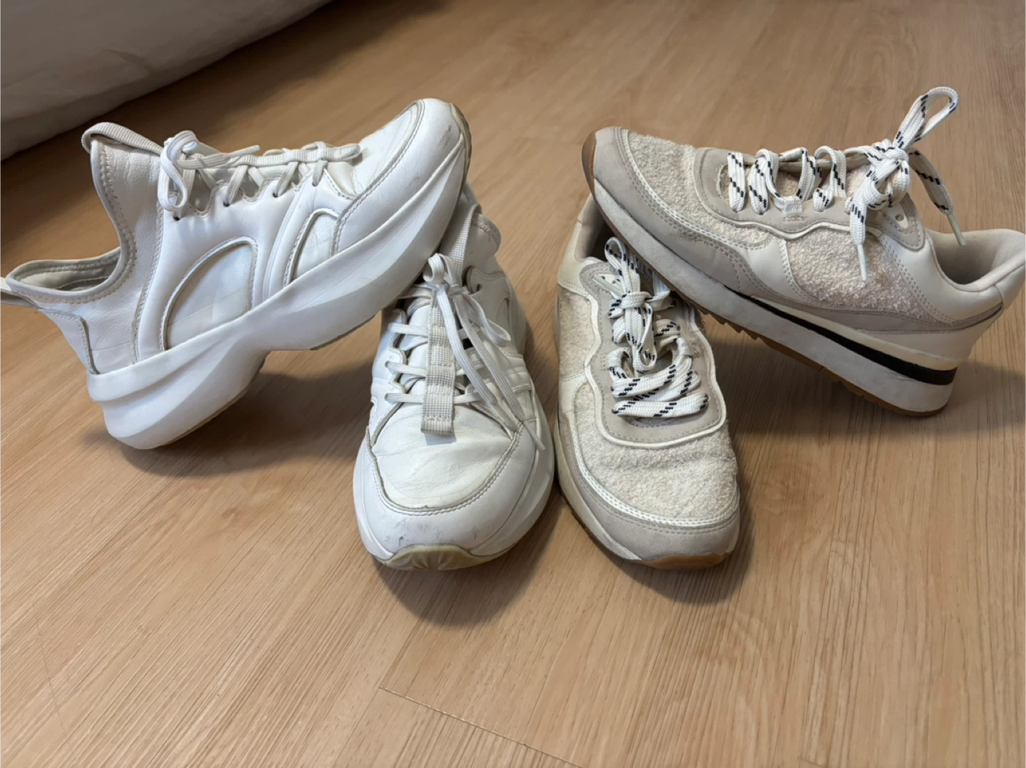 Two Pairs of Zara sneakers, size 7,5