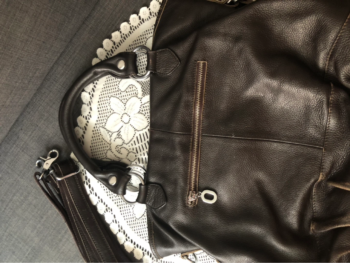 Vintage Real Leather Shoulder Bag - photo 2