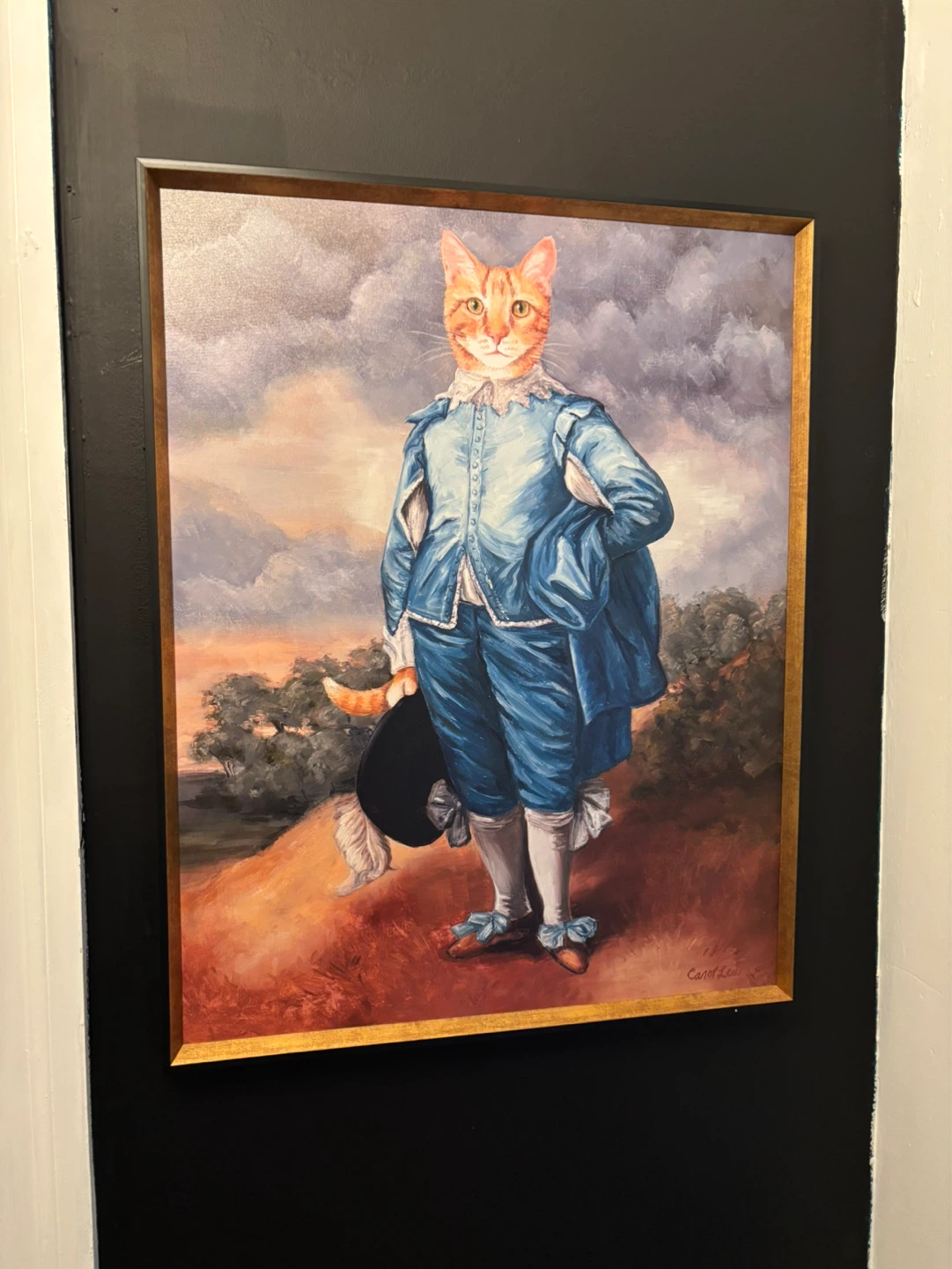 2 17th Century Cat Wall Art