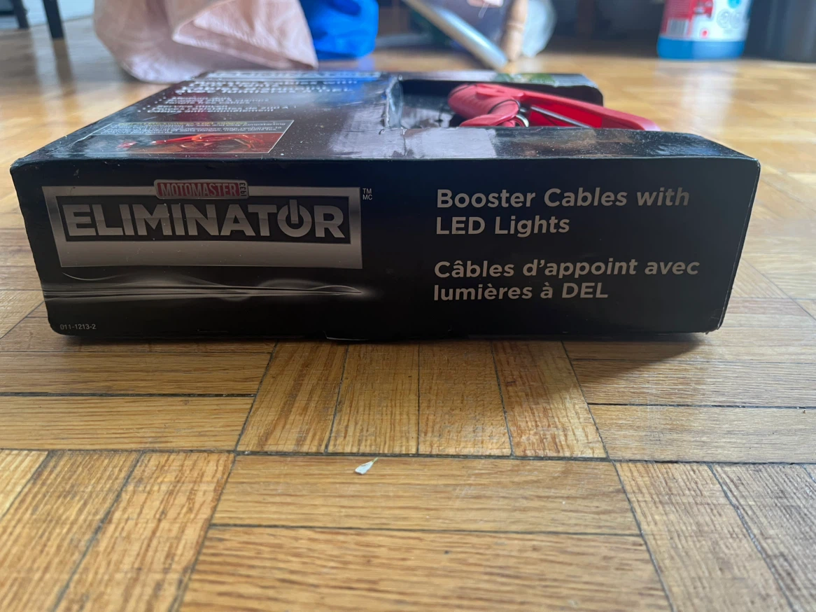 Motomaster Eliminator Booster Cables with LED Lights 12 ft - photo 2