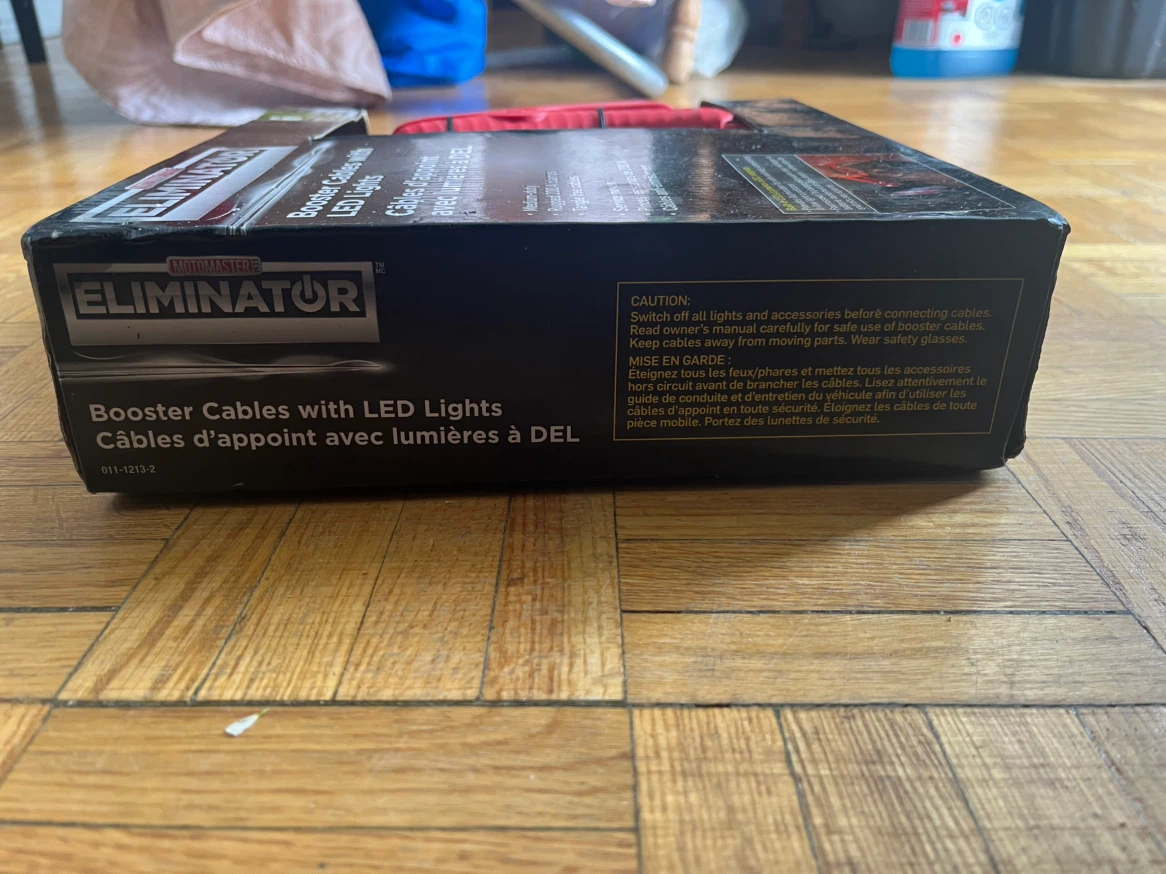 Motomaster Eliminator Booster Cables with LED Lights 12 ft - photo 3