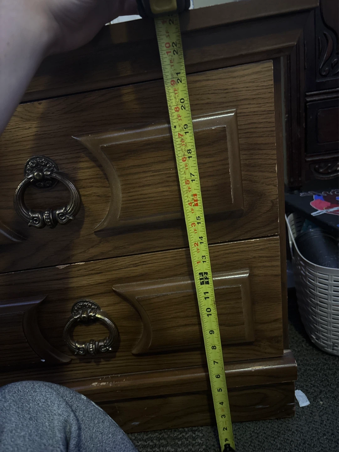 Wooden Two-Drawer Nightstand - photo 4