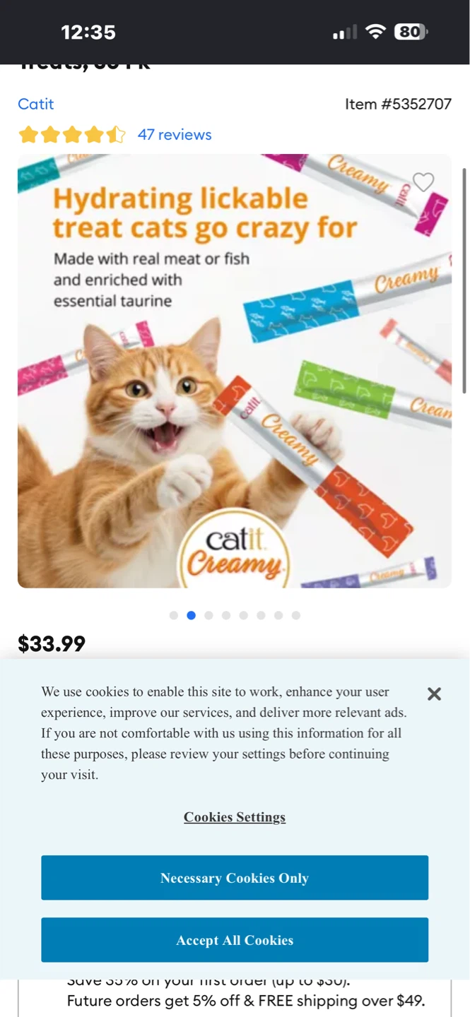 Catit Creamy Mega Mix Cat Treats - 72 Tubes - photo 3