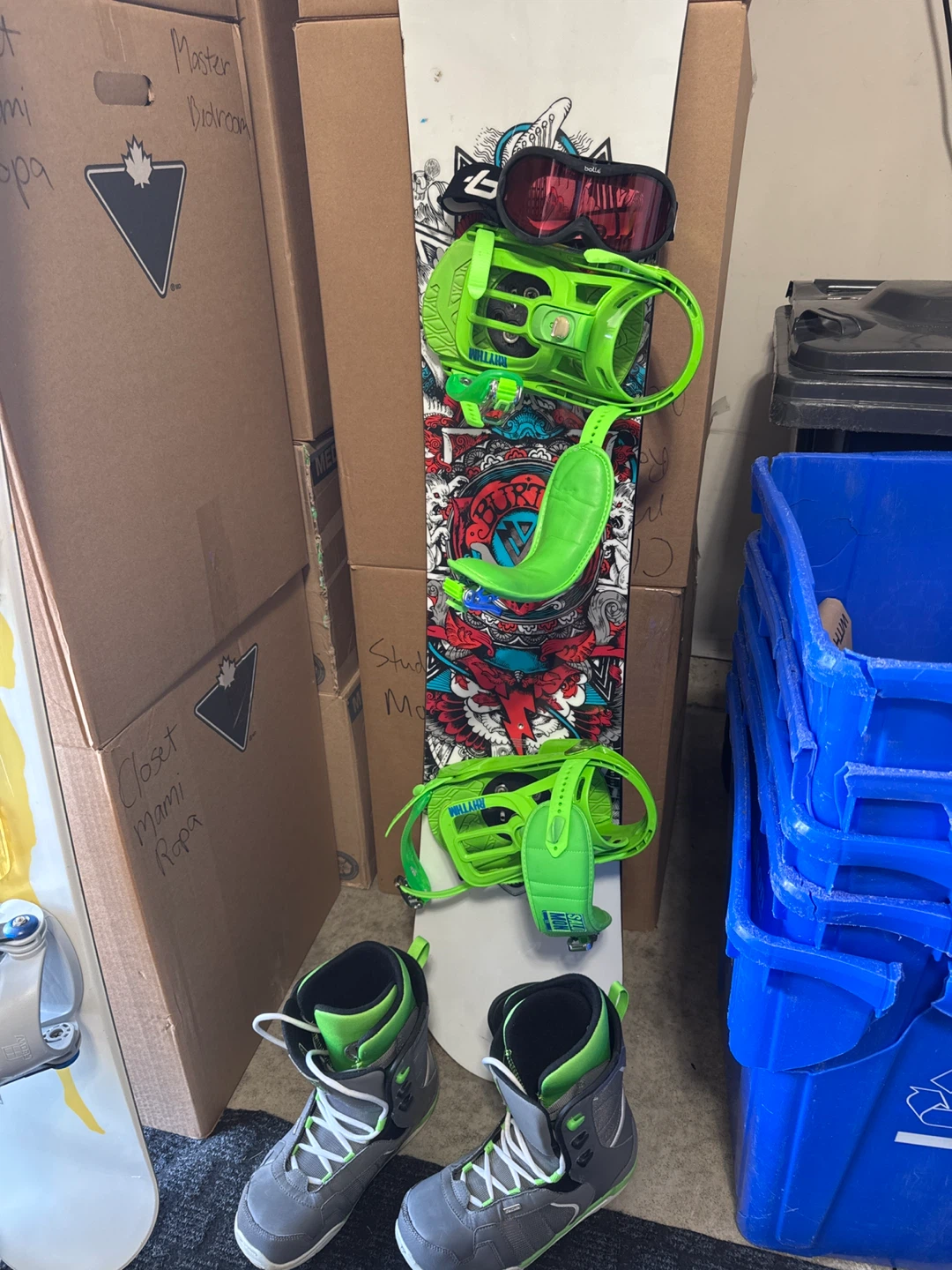Burton Snowboard Boots and Goggles