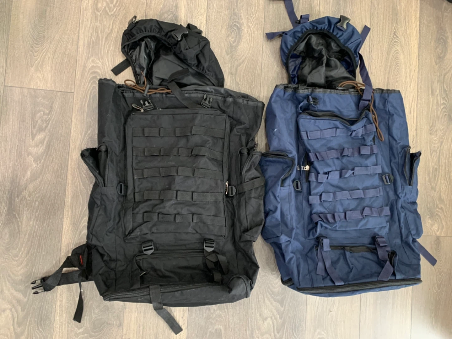 Two extra Large Backpacks , extendable size.