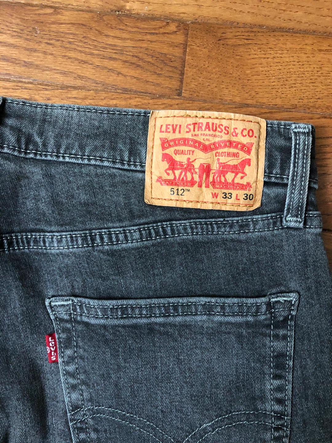 Levi's 512 Grey Denim Jeans - photo 2