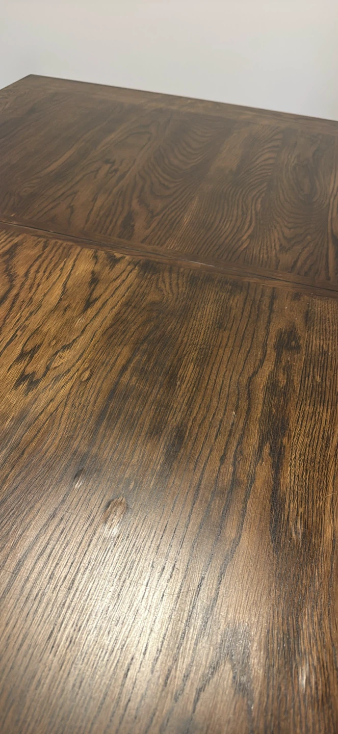 Dark Wood Dining Table with 6 Chairs - photo 3
