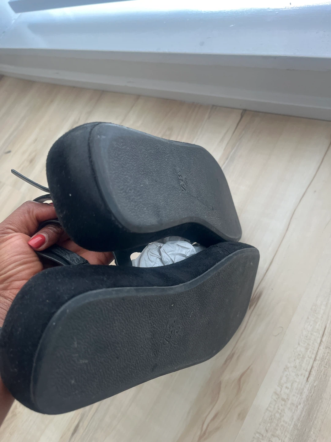 Rarely worn- Black Zara Sandals Size 40 - photo 3