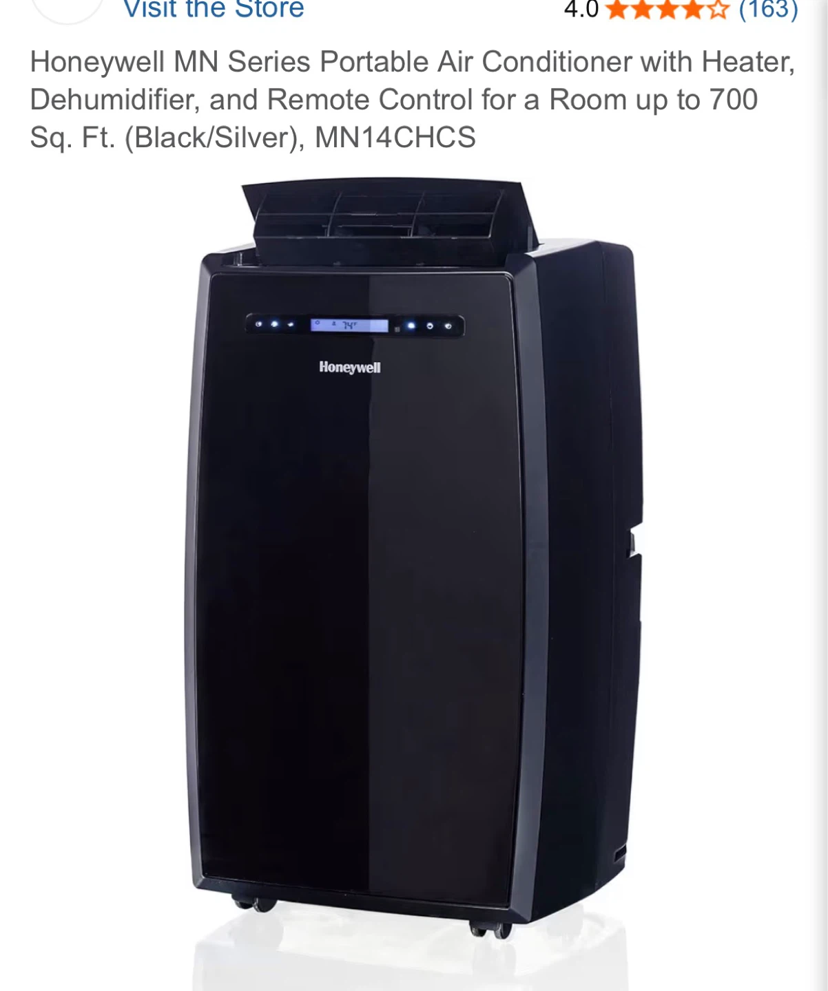 Honeywell MN Series Portable Air Conditioner MN14CHCS - photo 2