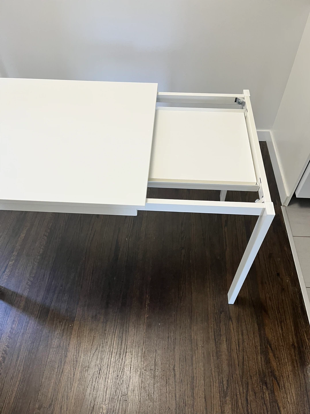 IKEA White Extendable Table - photo 3
