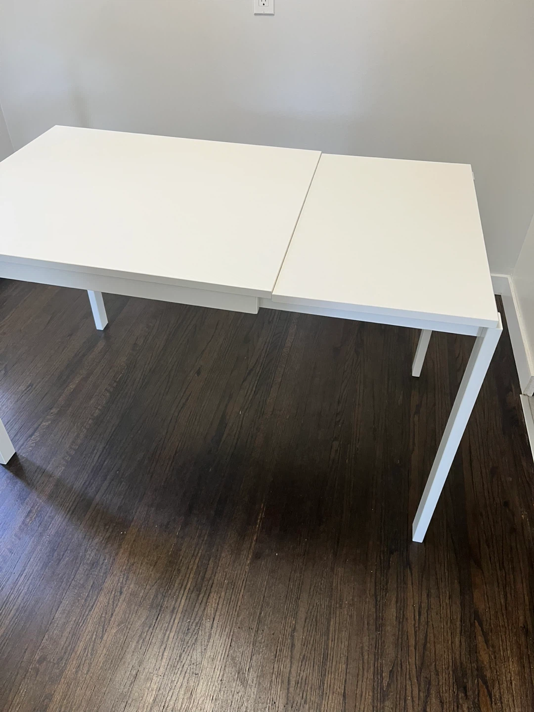 IKEA White Extendable Table - photo 5