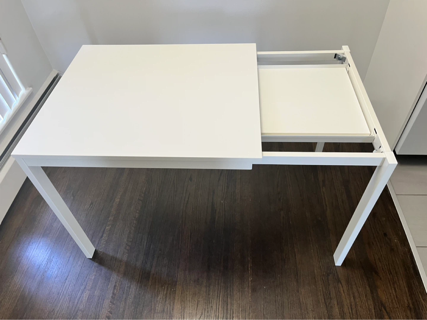 IKEA White Extendable Table - photo 4